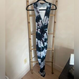 Revamped Blue and White Tie-Dye Dress